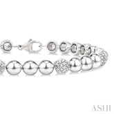 .20CTRDDM BOLD ROUND BEAD BRACELET SL-S*